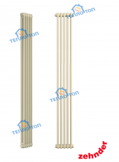 Вертикальный радиатор Zehnder Z-2180/05 N12 3/4" RAL 1013 (жемчужно-белый)