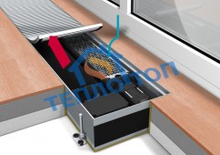 Встраиваемый в пол конвектор Mohlenhoff QSK EC ширина 260 мм, высота 110 мм, длина 850 мм